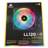 ราคา Corsair LL120 RGB 120mm Dual Light Loop LED PWM Fan (Black, 1-Pack), CO-9050071-WW (29689759825)