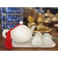 ราคา ชุดน้ำชา หยกแท้ หยกขาว/หยก100% (29528067522)