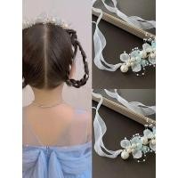 ราคา มงกุฎดอกไม้ มงกุฎปัจฉิม มงกุฎผมสไตล์ชาแนลและโมริ ตกแต่งด้วยดอกไม้และผีเสื้อ สำหรับเด็กเจ้าหญิง (55805658524)