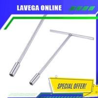 ราคา T-TYPE T-HANDLE SOCKET WRENCH / T-BOX WRENCH SOCKET WRENCH T TYPE (ประเภทยาว) (18791205804)