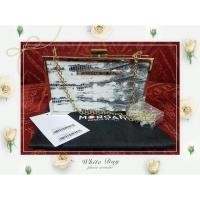 ราคา กระเป๋าครัชออกงานของ morgan ข้างในเป็นโซ่สีทอง 14*10 cm (6609734361)
