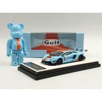 ราคา Lamborghini Aventador Lp700-4 รถโมเดล + ฟิกเกอร์ "ฐานสีขาว" 1:64 รุ่นอวกาศ (Gulf Blue) (25425224498)