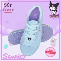 ราคา SCPPLaza รองเท้าผ้าใบนักเรียน พละ สีขาว พื้นสีม่วง Y-roon Y999 Kuromi คุโรมิ ลิขสิทธิ์ Sanrio แท้ (42650702597)