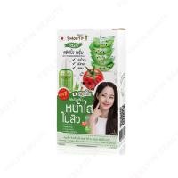 ราคา (ยกกล่อง*6ซอง) SMOOTO สมูทโตะ อโล สเนล ไวท์ & แอคเน่ สลิปปิ้ง เซรั่ม “หน้าสด ผิวใส หน้าไม่โทรม” (26580907691)