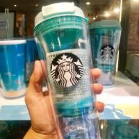 ราคา แก้ว สตาร์บัค เกาหลี Starbucks สีฟ้าสดใส (1279127705)