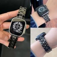 ราคา สายสแตนเลสสองสี ครอกซิน สำหรับ Apple Watch Ultra 2 / ซีรีย์ 10/8/5/3 ขนาด 38/40/41/42/44/45/46/49mm แบบทนทาน สำหรับใช้ประจำวัน Double Color Metal Band (41217407033)