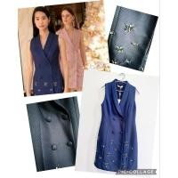 ราคา Dress Fifth Garden สี Navy size M (23739204359)