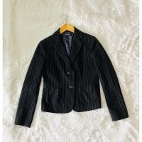 ราคา อก 34 สูทมือสอง DKNY Blazer ผู้หญิง สีดำลายทาง S370 (41063890232)