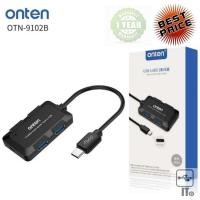 ราคา 4 Port USB HUB v3.0 ONTEN OTN9102B Type-C (Black) ประกัน 1Y ฮับ ยูเอสบี และ การ์ดรีดเดอร์ (16296711668)