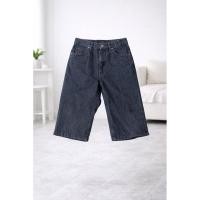 ราคา ⚡️ [งานป้าย Rock Express] กางเกงยีนส์ขาสามส่วน สี Blue Black ฟอกนวล ทรงสวย ใส่สบาย ⚡️ (57106383677)