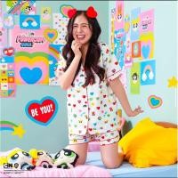 ราคา Happy Sunday / ชุดนอน power puff (used) (26418206372)