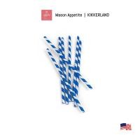 ราคา 255173 Kikkerland 144 Count Blue Paper Straws หลอดกระดาษรักษ์โลก สีฟ้า (4762631801)