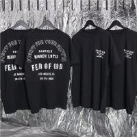 ราคา ขายดี FEAR OF GOD คริสต์มาส จำกัด เทรนด์ถนนสูงฮิปฮอปคู่หลวม FOG แขนสั้นเสื้อยืดน้ำ (20085614467)