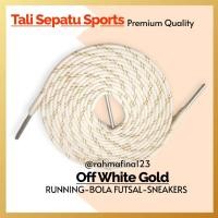 ราคา เชือกผูกรองเท้ากีฬาฟุตซอลสําหรับผู้ชายและผู้หญิง 2 ชิ้น - Off White Gold motif (57550041017)