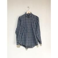ราคา Van Heusen Blue/Green Plaid No Wrinkle Regular Fit Shirt (10416004230)