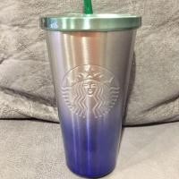 ราคา Starbucks Blue Gradient Stainless Steel Cold Cup 16oz (18181869589)