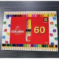 ราคา สีไม้คอลลีน #colleen #ดินสอสี30เเท่ง 60 สี แบบ 2หัวรุ่น#787 ให้สีสด นุ่มลื่น ระบายง่ายสินค้าใหม่เเท้%ขอบคุณค่ะ (24328751352)