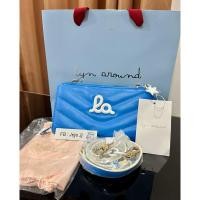 ราคา New กระเป๋าตังใบยาวสีฟ้า Lyn around มีสายยาวสะพาย (24733032283)