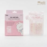ราคา Molli ถุงเก็บน้ํานมแม่ 30 ชิ้น/กล่องความจุ 150ML Zip Lock, BPA Free, Cool Mask สมาร์ทเทการออกแบบพวย (44077346995)