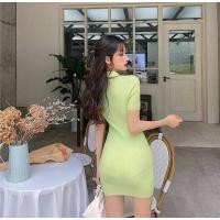 ราคา ✨PDC.CLOSET มินิเดรสแขนสั้นทรงคอโปโล (11985993865)