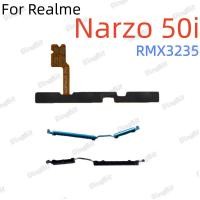ราคา สําหรับRealme Narzo 50i RMX3235 Volume Up Down Power On Offสวิทช์ด้านข้างปุ่มFlex Cableอะไหล่ (57652907654)