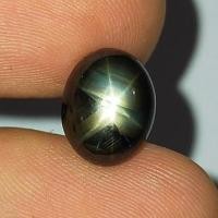 ราคา พลอย แบล็ค สตาร์ แซฟไฟร์ ดิบ ธรรมชาติ แท้ ( Unheated Natural Black Star Sapphire ) หนัก 5.62 กะรัต (23118647818)