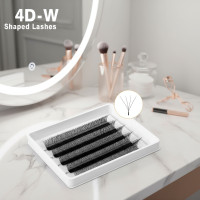 ราคา Comango 4D D Curl Soft Bloom Lash Extensions สไตล์พรีเมด W ขนตาปลอมมิ้งค์ธรรมชาติ (40776132934)