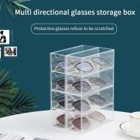 ราคา กล่องเก็บแว่น กล่องเก็บแว่นกันแดด กล่องเก็บของอะครีลิค Clear Glasses Storage Box (21289678712)