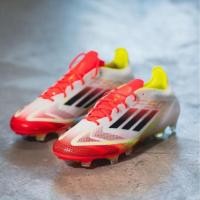 ราคา ADIDAS F50 ELITE FG : #F50 สตั๊ดฟุตบอลตัวท๊อป สีขาวแดง (40409188229)