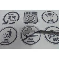 ราคา (054)สติกเกอร์ฉลากสินค้า แบบทึบ ใส และ ฝ้า ปริมาณดวง ขึ้นอยู่กับขนาด (1 แผ่น A3) (งานสั่งทำ) (18362802308)