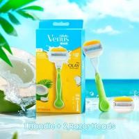 ราคา Gillette Venus 5 ชั้น ผู้หญิง มีดโกน อัพเกรด ผิว เบาะ หล่อลื่น แถบ กลิ่นมะพร้าว (24372302718)