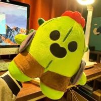 ราคา COC 25cm Supercell Leon Spike Plush Toy Cotton Pillow Dolls Game Characters Game Peripherals Gift for Children Clash of (28162282821)