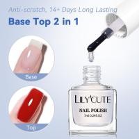 ราคา LILYCUTE 2 IN 1 Water-based Nail Base Top Coat ยาทาเล็บ Clear Shine Nail Care ติดทนนานเล็บเคลือบเงา (43175490801)