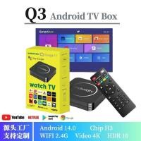 ราคา Q3 Network Set-Top Box 4K HD Smart TV Box Player 14.0 TVBOX (56052085420)