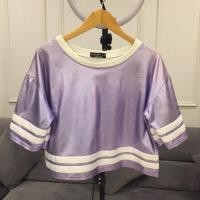 ราคา เสื้อครอปสีม่วงเมทัลลิก Jew_Berry Shop 234 (10573101533)