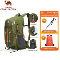 ราคา CAMEL CROWN กระเป๋าเป้สะพายหลัง กันน้ํา ความจุขนาดใหญ่ 35 ลิตร น้ําหนักเบา สําหรับผู้ชาย และผู้หญิง เหมาะกับการพกพาเดินทาง เดินป่า (18706552392)