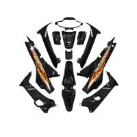 ราคา ชุดสีเวฟ 100 ตัวเก่า รุ่นแรก Wave100 ดิสเบรค (ไฟตาคู่) 13 ชิ้น สีดำเงา มอเตอร์ไซค์ Motorcycle Sticker (28829959361)