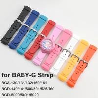 ราคา 14 มม.นูน TPU สายเรซิ่นสําหรับ Casio BABY-G BGA-130/131/160/161 BGD-140/500/560 BGD-5000/5020 ผู้หญิงเปลี่ยนนาฬิกาสร้อยข้อมือ (48155882218)