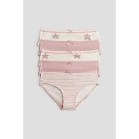 ราคา H&M(เอชแอนด์เอ็ม) แพ็ค 5 ตัว กางเกงในคอตตอน เด็กผู้หญิง 1265445_2 (26874328687)