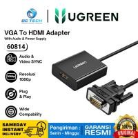 ราคา อะแดปเตอร์แปลง VGA เป็น HDMI พร้อมพอร์ตแจ็คเสียง 3.5 มม. พร้อมแหล่งจ่ายไฟ Micro USB Ugreen 60814 (42205704851)