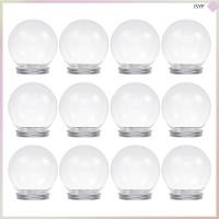 ราคา 12Pcs ลูกโลกน้ำพลาสติกใส สำหรับใส่ของ DIY โหลงานฝีมือเปล่า ตกแต่งเทศกาล ฉากหิมะ ลูกบอลพลาสติกใส (28341003941)