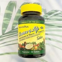 ราคา (NaturesPlus®) Source of Life Original, Multi-Vitamin & Mineral Supplement 90 Tablets อาหารเสริมวิตามินและแร่ธาตุรวม (26631298654)