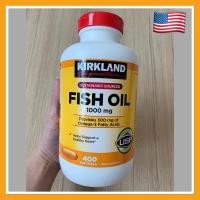 ราคา พร้อมส่ง❗️Exp:07/2023 Kirkland Fish Oil 1000mg with 300mg Omega3 fishoil 400เม็ด แท้ (7783237621)