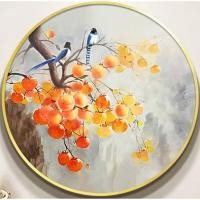 ราคา *พร้อมส่ง* ชุดปักครอสติช ลายนกน้อยเกาะช่อผลไม้ (งานปักเต็มลาย ไม่มีเดินเส้น ปักครั้งละ 3 เส้นเล็ก) ขนาด 60*60 ซม. (13195374568)