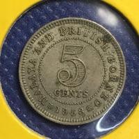 ราคา เหรียญเก่า#13312 ปี1953 Malaya & British Borneo 5 CENTS เหรียญต่างประเทศ หายาก น่าสะสม (4488534310)