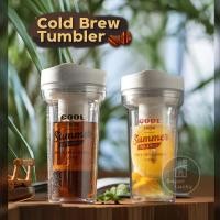 ราคา แก้ว Cold Brew Coffee พลาสติกสองชั้น สำหรับทำกาแฟสกัดเย็น ขนาด420ml (22817442587)