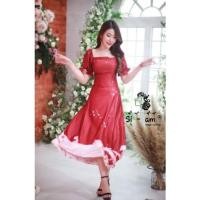 ราคา 4.เดรสยาวสีแดง❤️มือ1❤️sz.M แต่งลายม้าผ้าไหมญี่ปุ่นสุดหรู (10353040176)