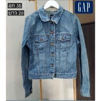 ราคา แจ็คเก็ตยีนส์ Gap มือสอง (24888389236)