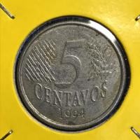 ราคา เหรียญเก่า#14918 ปี1994 บราซิล 5 CENTAVOS เหรียญต่างประเทศ เหรียญแท้ เหรียญหายาก น่าสะสม (5790808822)