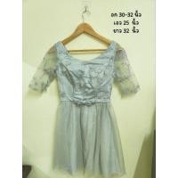 ราคา ชุดราตรีสีเทา ชุดราตรีมือสอง (27953521327)